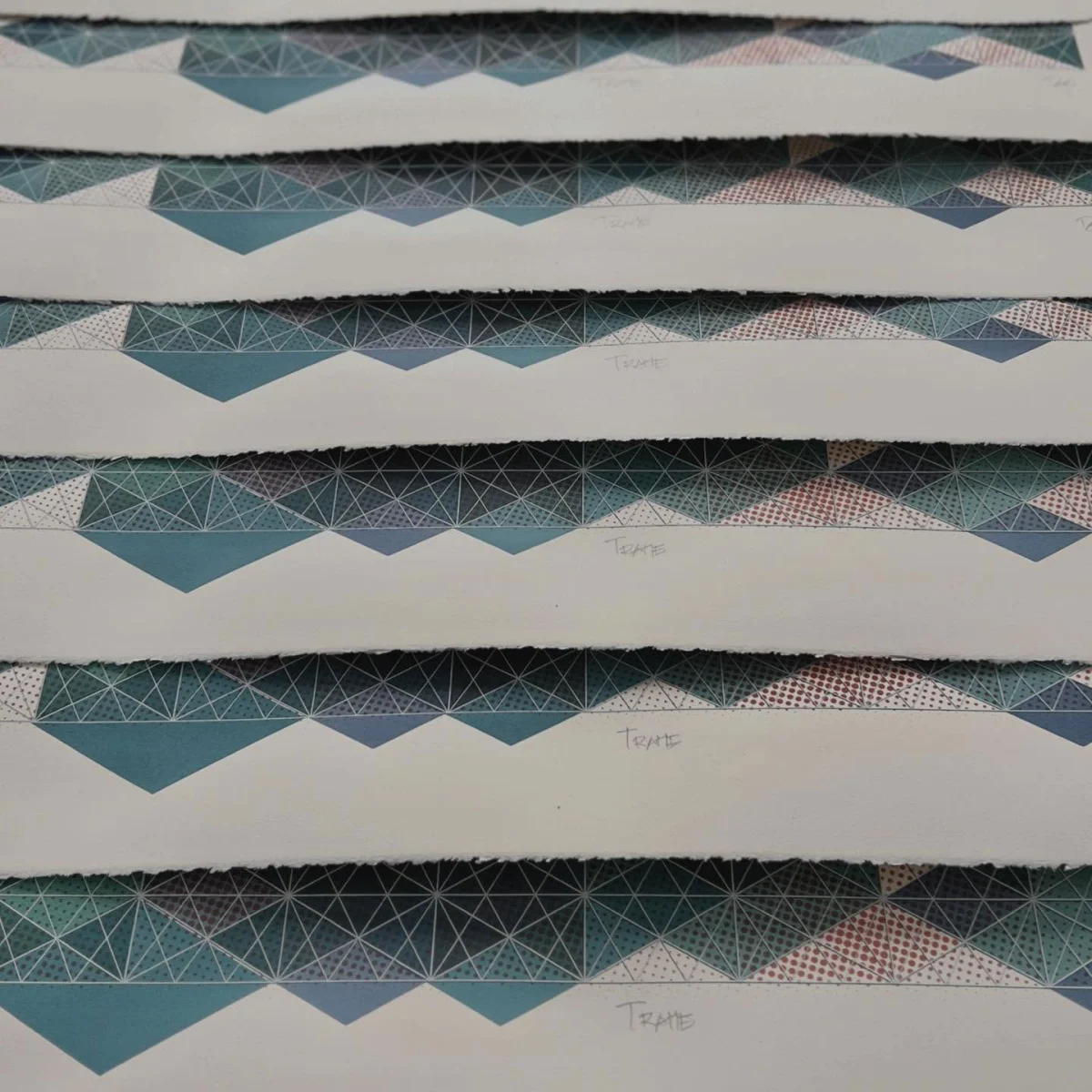 Sérigraphie // TRAME // 22×30